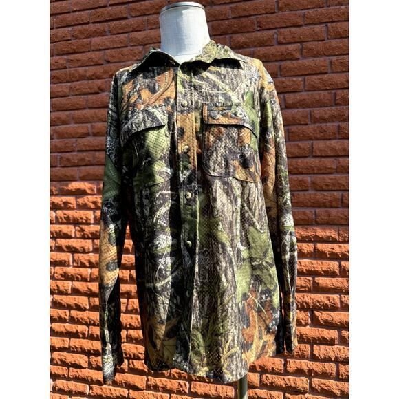 Yukon Gear mesh button down long sleeve shirt men's medium camouflage - Picture 1 of 5